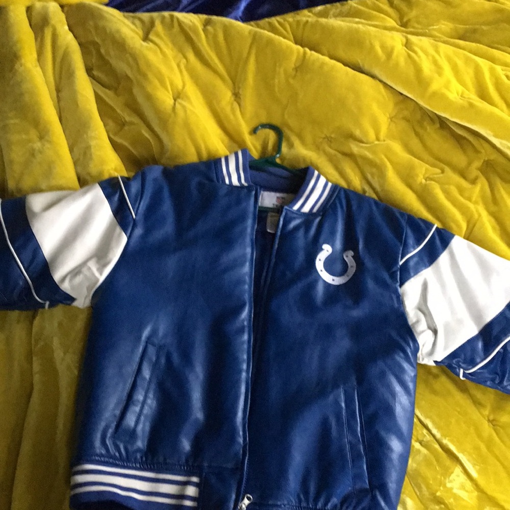 Colts bomber jacket. Xxl (18) on kids and S on men adult